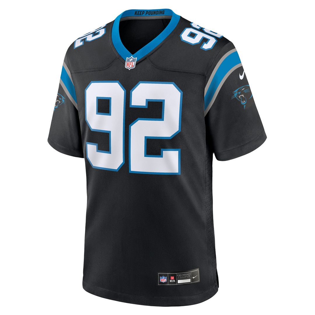 Cam Jackson Carolina Panthers Nike Team Game Jersey - Black Official NFL Team Apparel Football Fan Gear