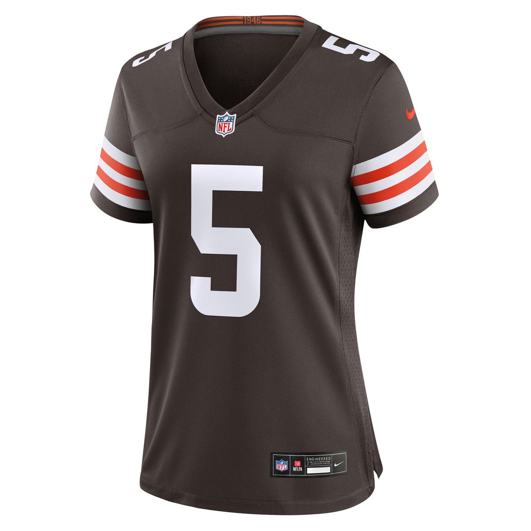 Rayshawn Jenkins Cleveland Browns Nike Women's Team Game Jersey - Brown Official NFL Team Apparel Football Fan Gear