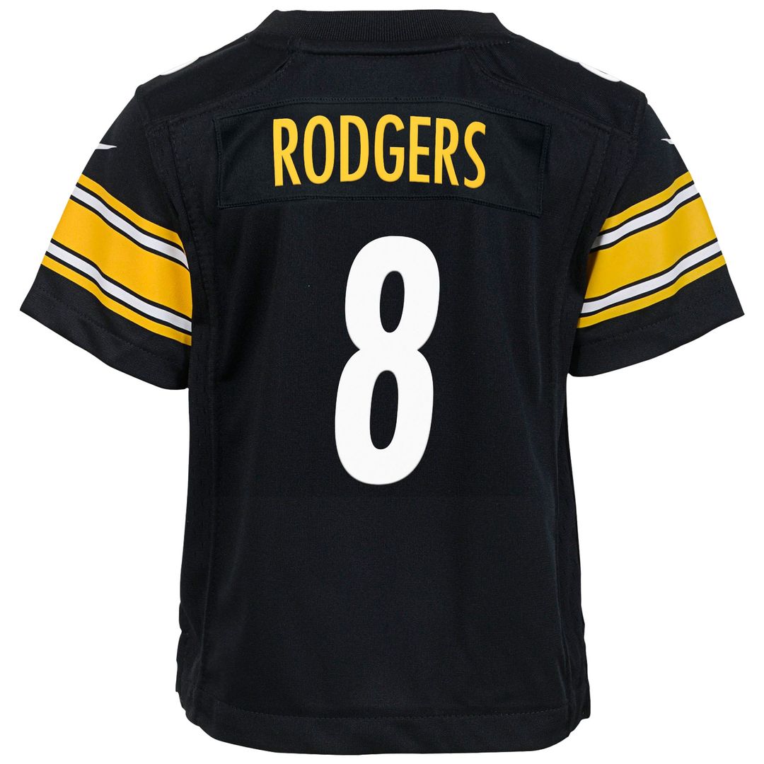 Aaron Rodgers Pittsburgh Steelers Nike Youth Game Jersey - Black Official NFL Team Apparel Football Fan Gear