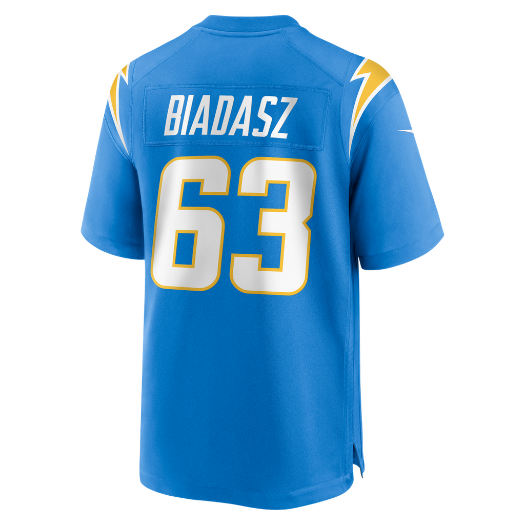 Tyler Biadasz Los Angeles Chargers Nike Team Game Jersey - Powder Blue Official NFL Team Apparel Football Fan Gear