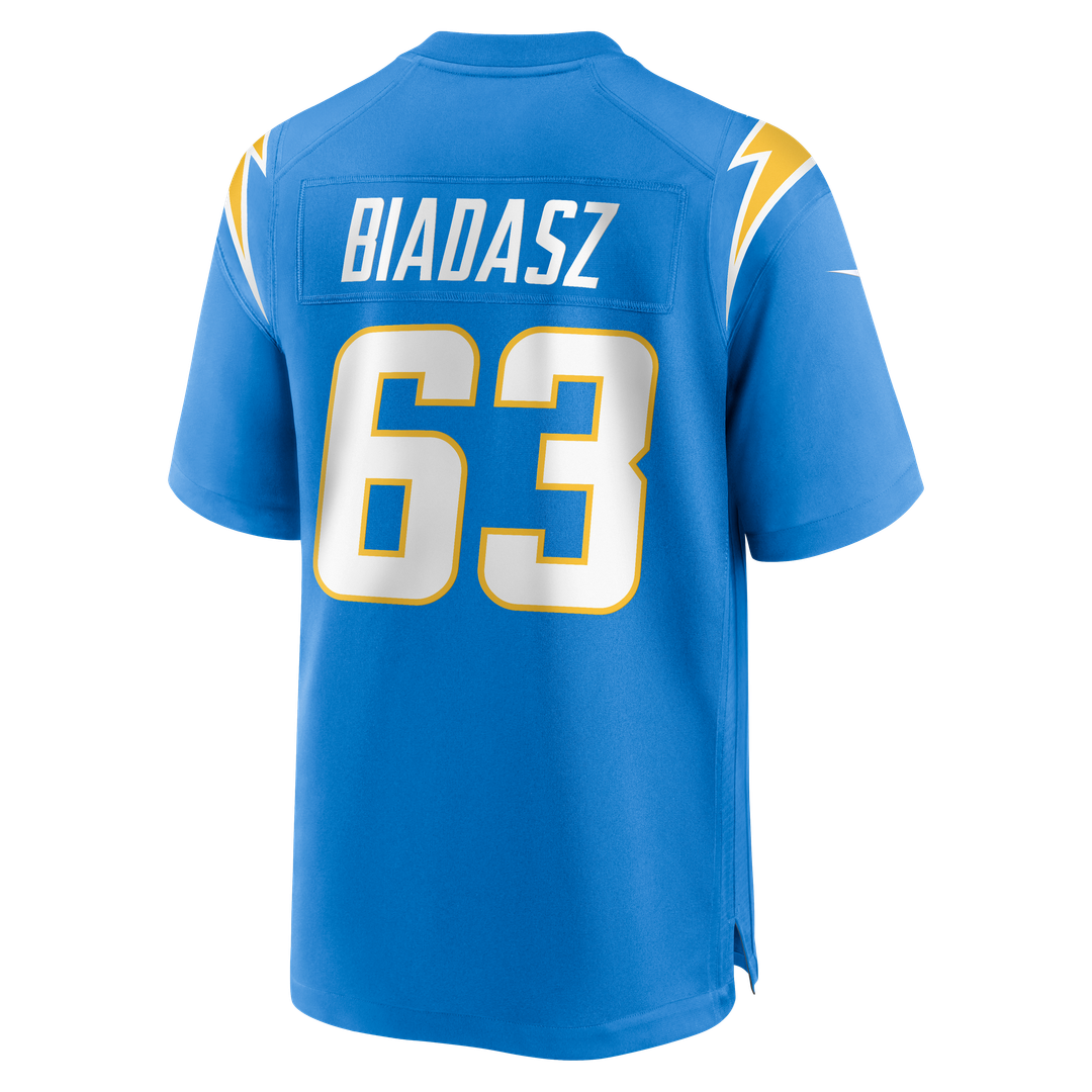 Tyler Biadasz Los Angeles Chargers Nike Team Game Jersey - Powder Blue Official NFL Team Apparel Football Fan Gear
