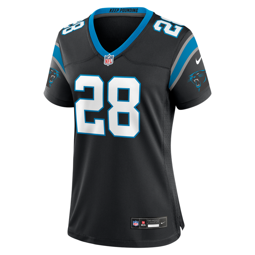AJ Dillon Carolina Panthers Nike Women's Team Game Jersey - Black Official NFL Team Apparel Football Fan Gear
