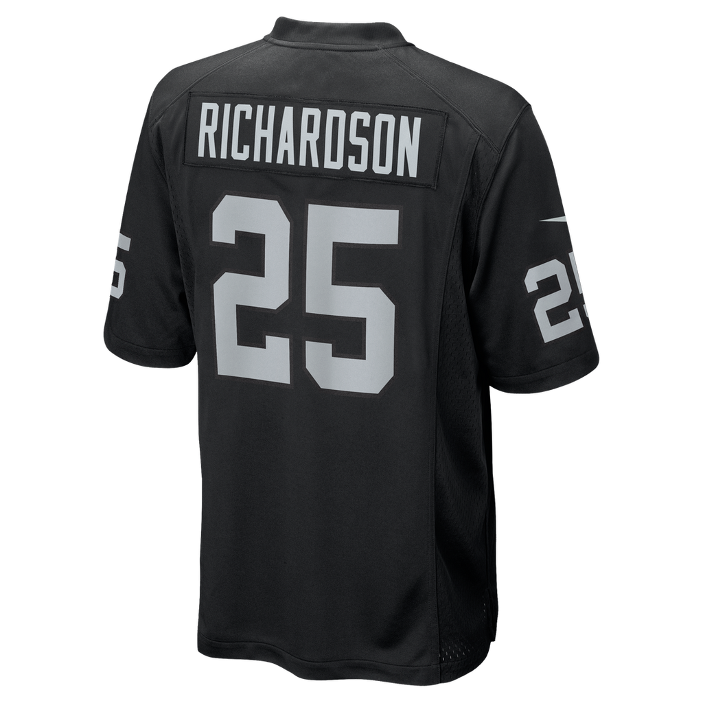 Decamerion Richardson Las Vegas Raiders Nike Team Game Jersey - Black Official NFL Team Apparel Football Fan Gear
