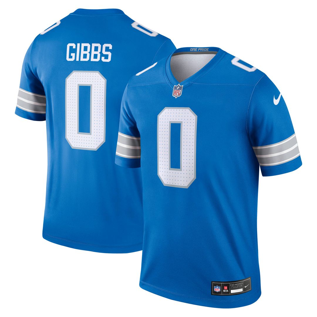 Jahmyr Gibbs Detroit Lions Nike Legend Player Performance Top - Blue NFL Fan Gear Popular Style
