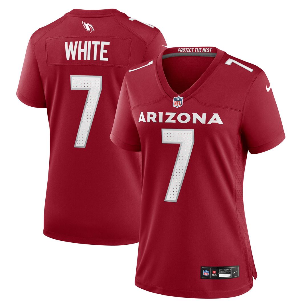 Kyzir White Arizona Cardinals Nike Women's Team Game Jersey - Cardinal Official NFL Team Apparel Football Fan Gear