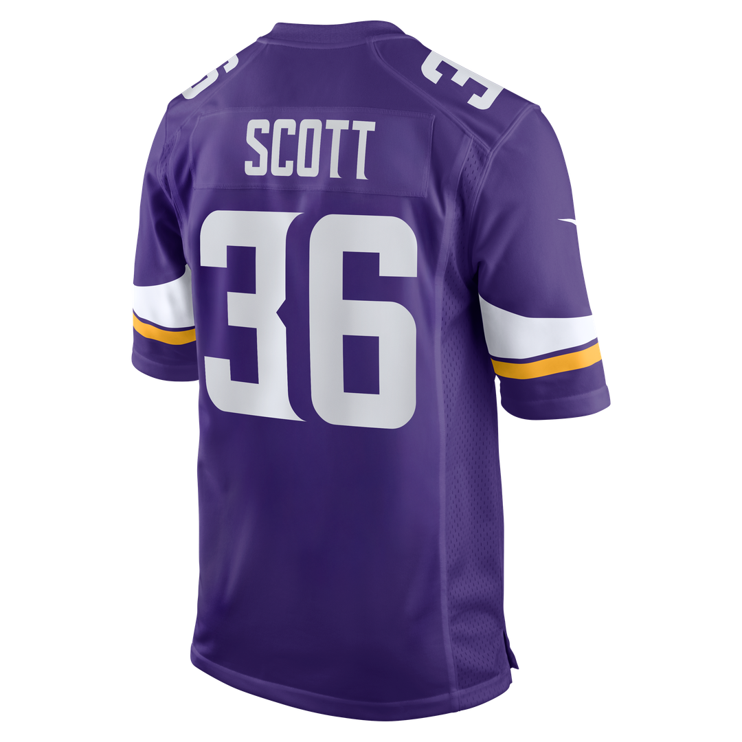 Zavier Scott Minnesota Vikings Nike Team Game Jersey - Purple Official NFL Team Apparel Football Fan Gear