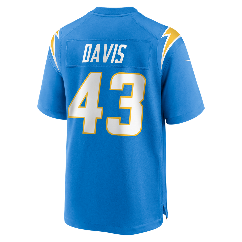 Michael Davis Los Angeles Chargers Nike Game Jersey - Powder Blue Official NFL Team Apparel Football Fan Gear