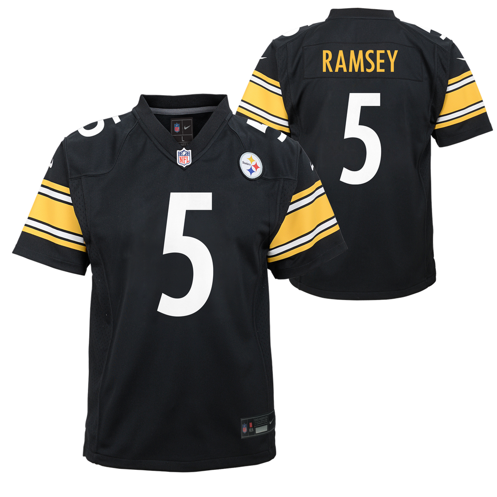Jalen Ramsey Pittsburgh Steelers Nike Youth Team Game Jersey - Black Official NFL Team Apparel Football Fan Gear