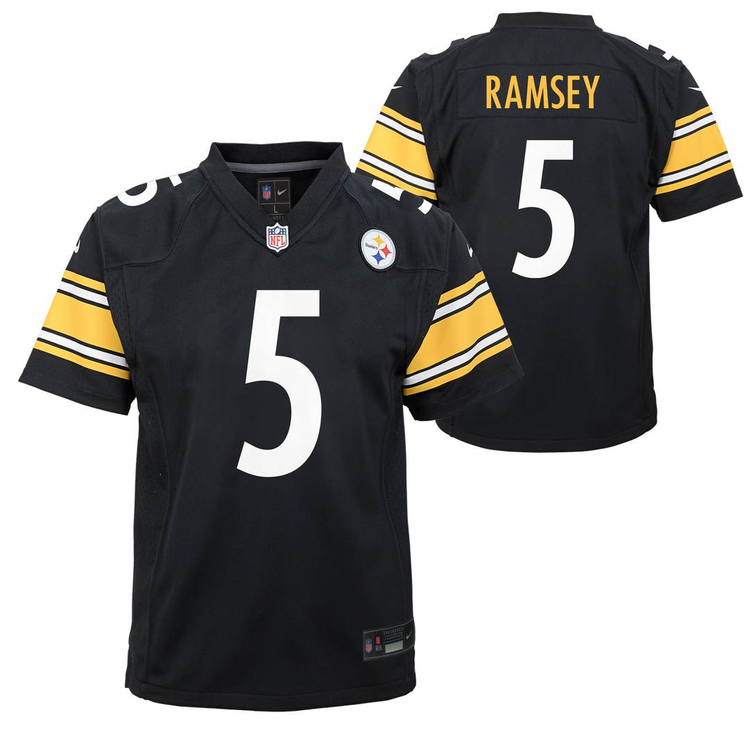 Jalen Ramsey Pittsburgh Steelers Nike Youth Team Game Jersey - Black Official NFL Team Apparel Football Fan Gear
