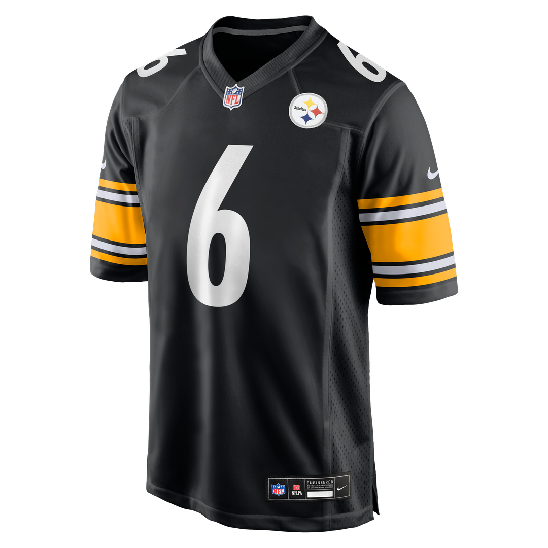 Patrick Queen Pittsburgh Steelers Nike Game Jersey - Black Official NFL Team Apparel Football Fan Gear