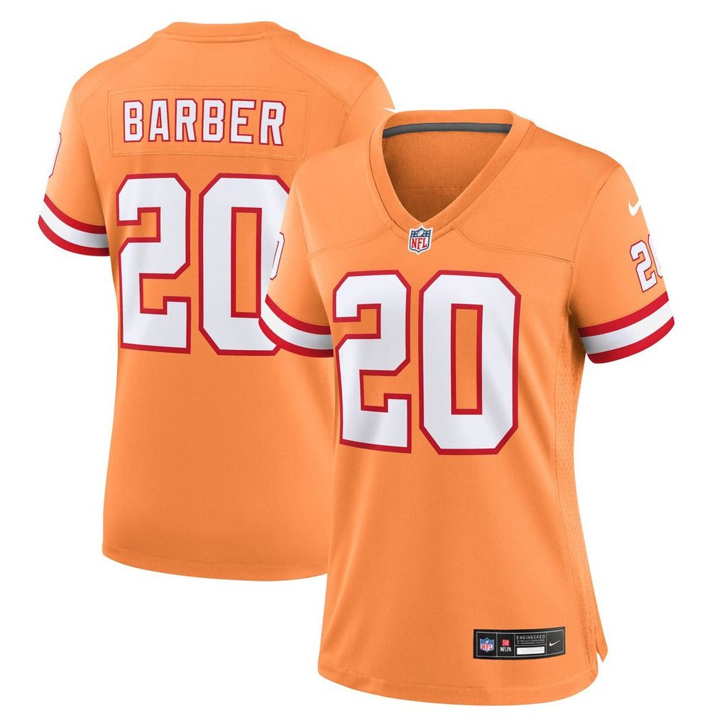 Ronde Barber Tampa Bay Buccaneers Nike Women's Throwback Game Jersey - Orange Official NFL Team Apparel Football Fan Gear