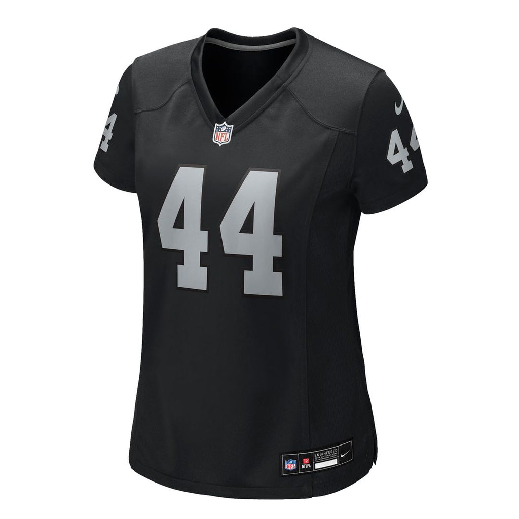 Tommy Eichenberg Las Vegas Raiders Nike Women's Team Game Jersey - Black Official NFL Team Apparel Football Fan Gear