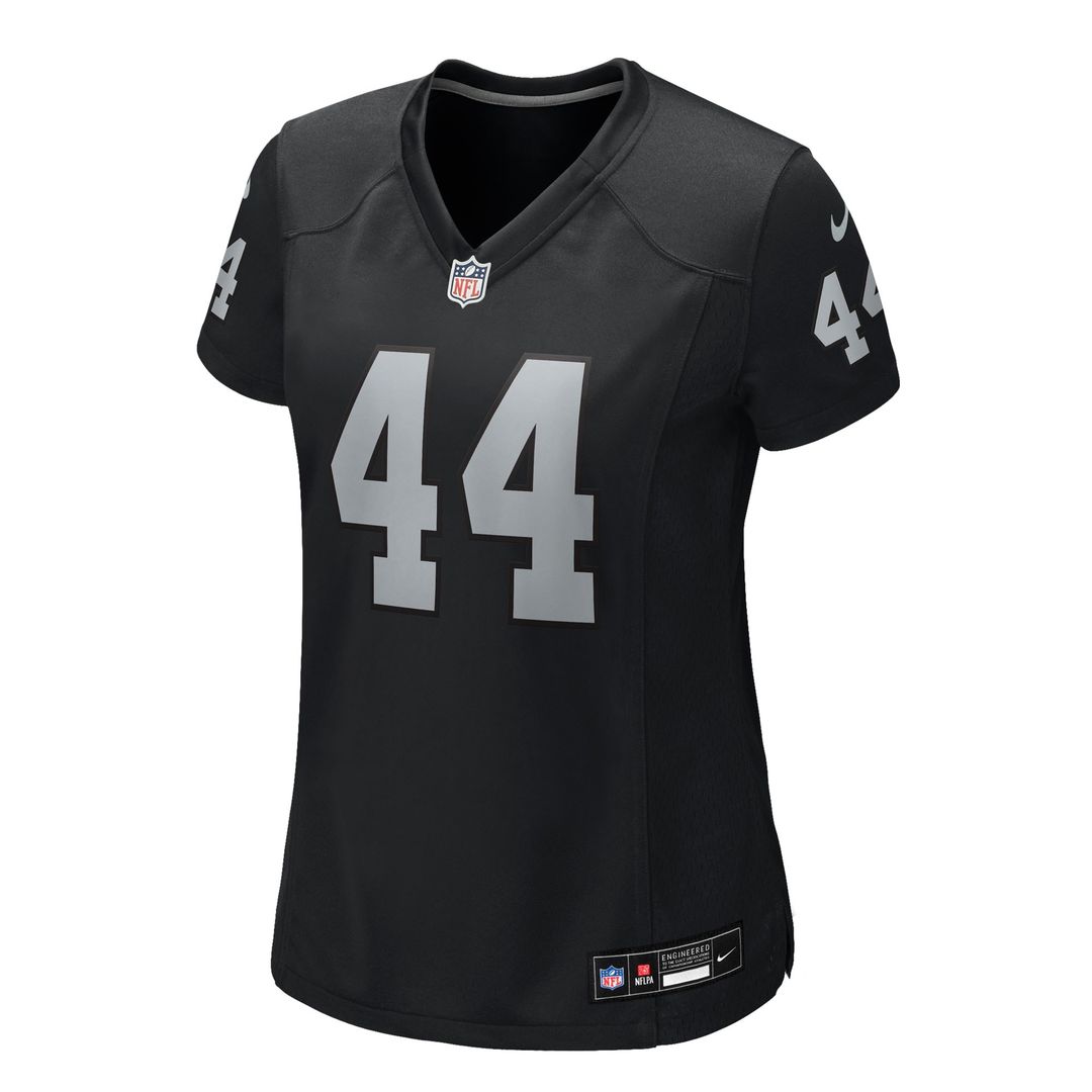 Tommy Eichenberg Las Vegas Raiders Nike Women's Team Game Jersey - Black Official NFL Team Apparel Football Fan Gear