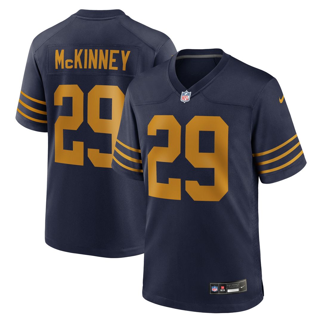 Xavier McKinney Green Bay Packers Nike The 1923 Classic Game Jersey - Navy Official NFL Team Apparel Football Fan Gear