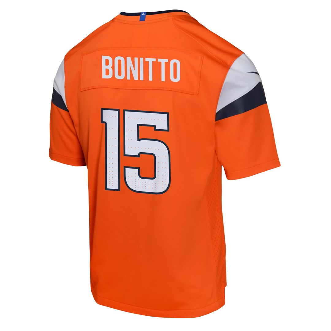 Nik Bonitto Denver Broncos Nike Youth Alternate Game Jersey - Orange Official NFL Team Apparel Football Fan Gear