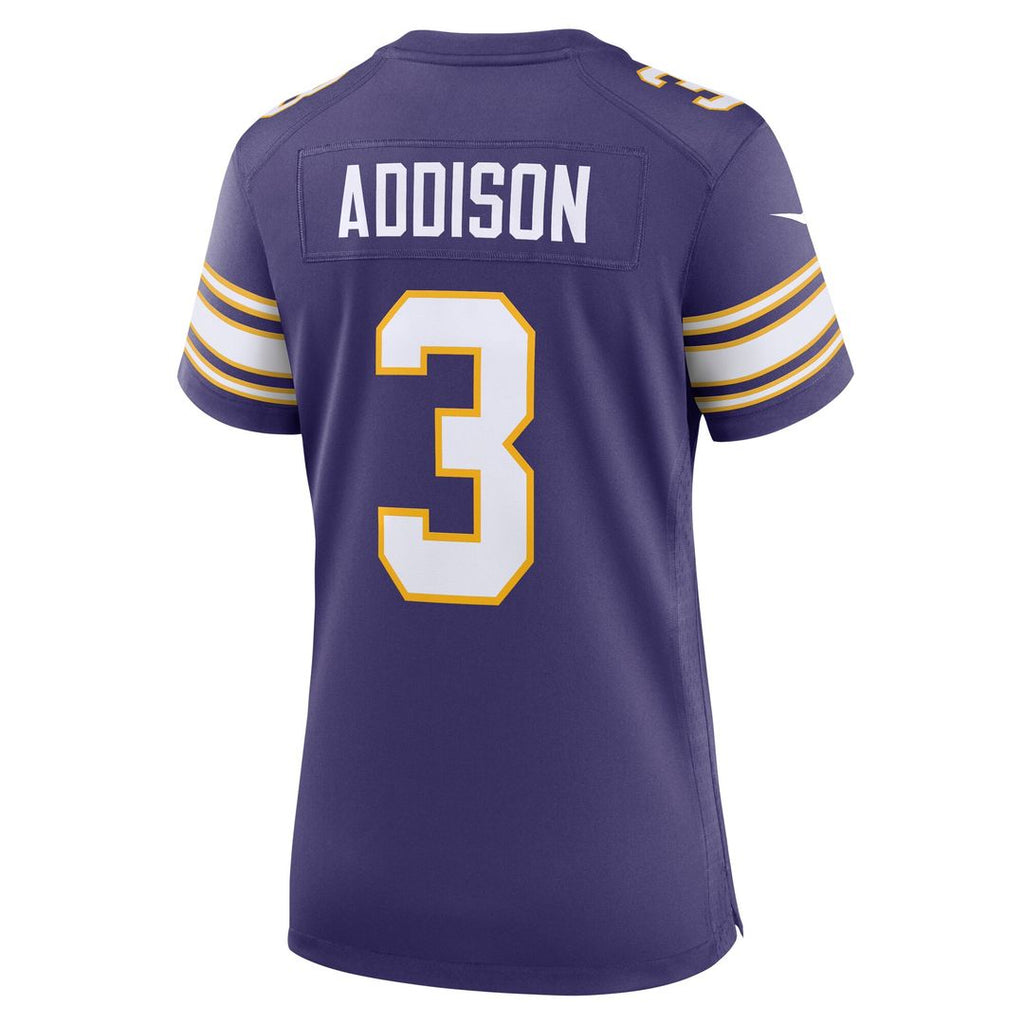 Jordan Addison Minnesota Vikings Nike Women's Alternate Game Jersey - Purple Official NFL Team Apparel Football Fan Gear