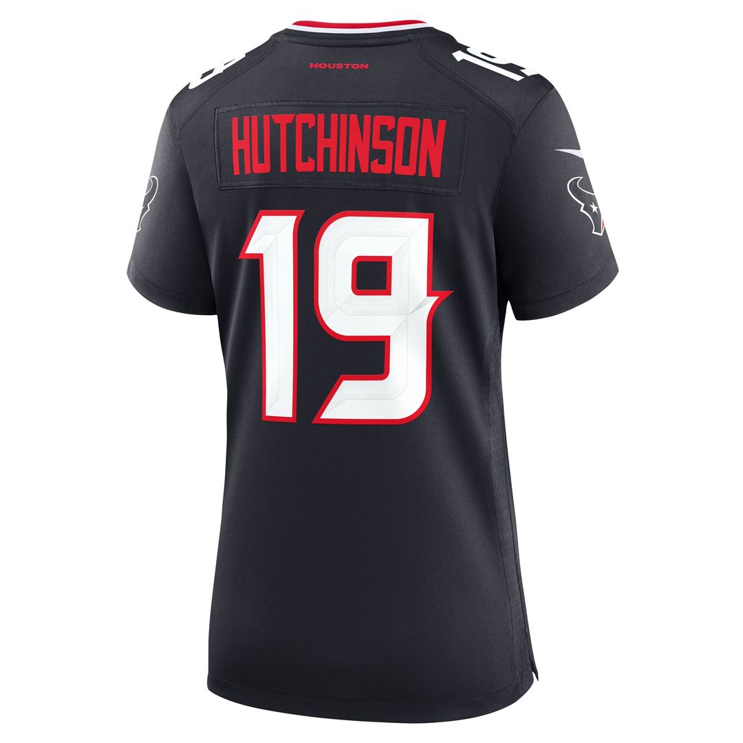 Xavier Hutchinson Houston Texans Nike Women's Team Game Jersey - Navy Official NFL Team Apparel Football Fan Gear