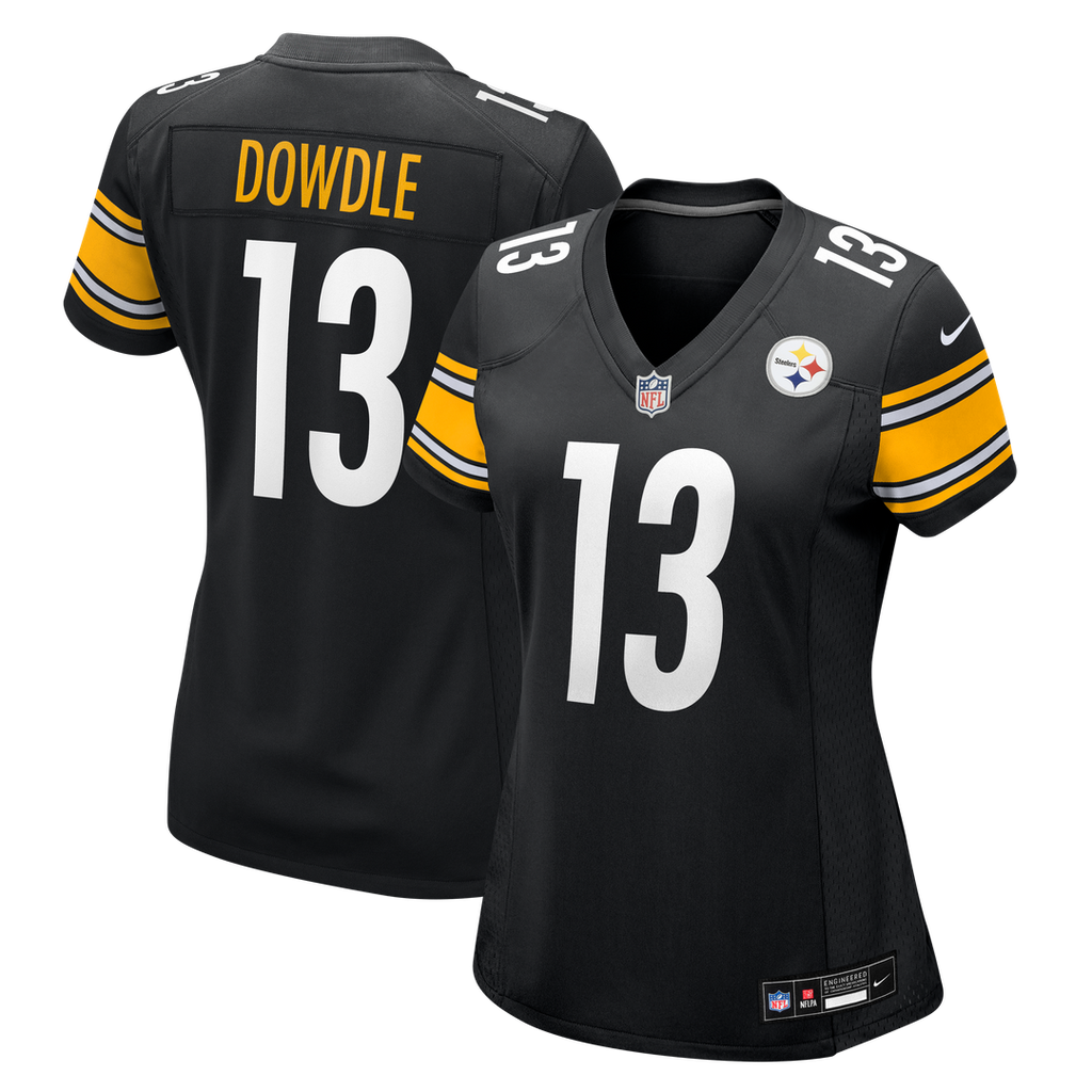 Rico Dowdle Pittsburgh Steelers Nike Women's Team Game Jersey - Black Official NFL Team Apparel Football Fan Gear