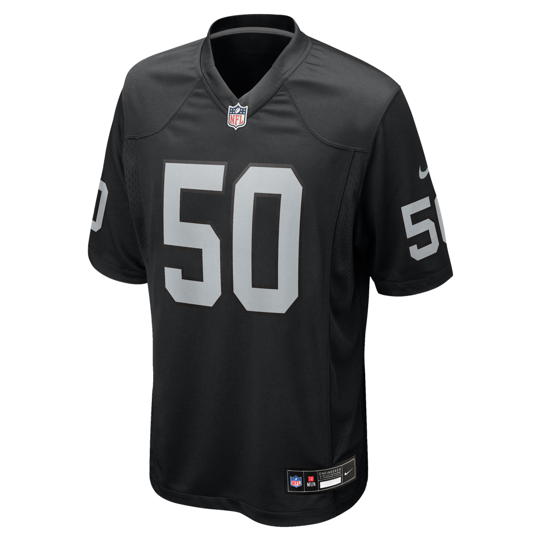 Segun Olubi Las Vegas Raiders Nike Team Game Jersey - Black Official NFL Team Apparel Football Fan Gear