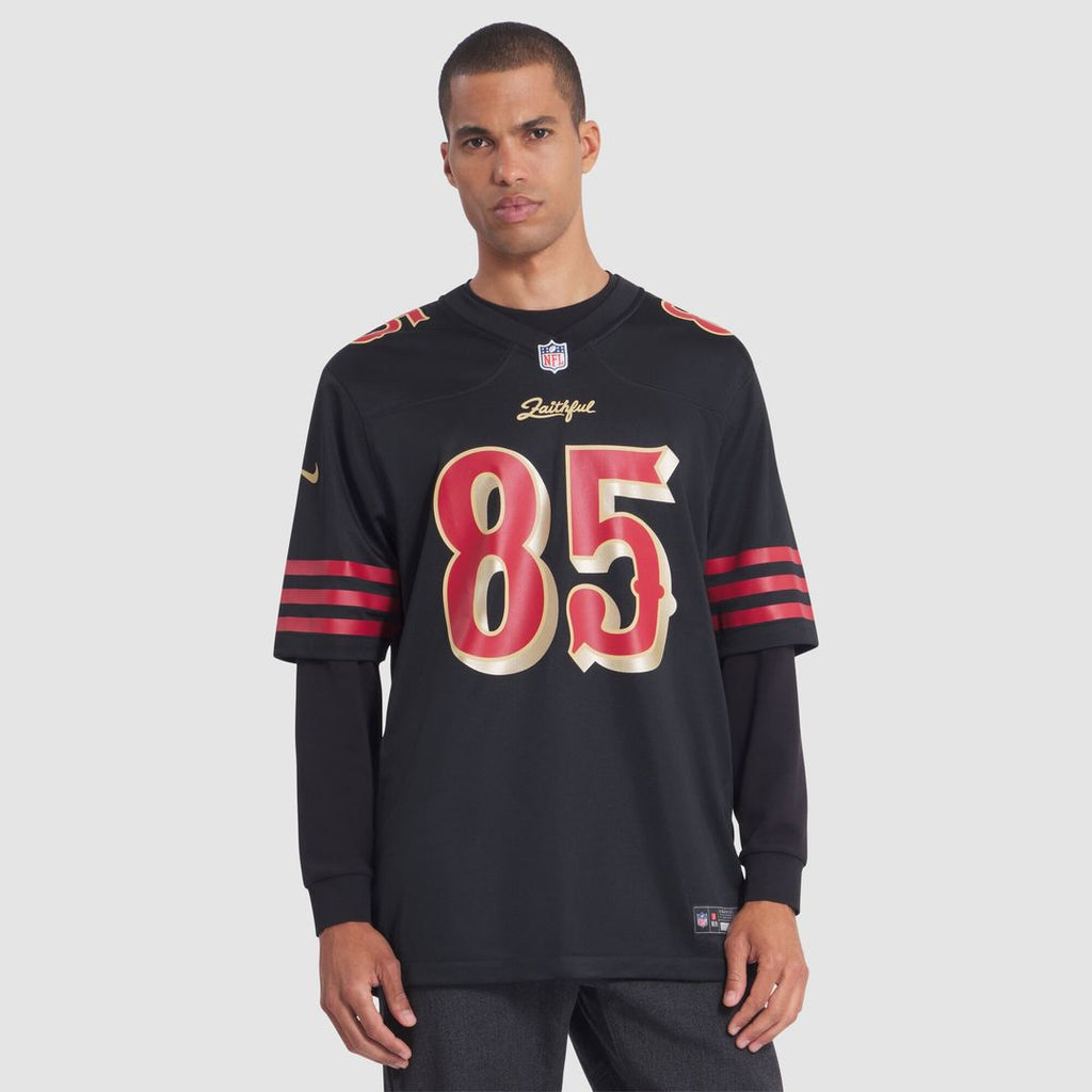 George Kittle San Francisco 49ers Nike 2025 Rivalries Collection Game Jersey - Black Official NFL Team Apparel Football Fan Gear
