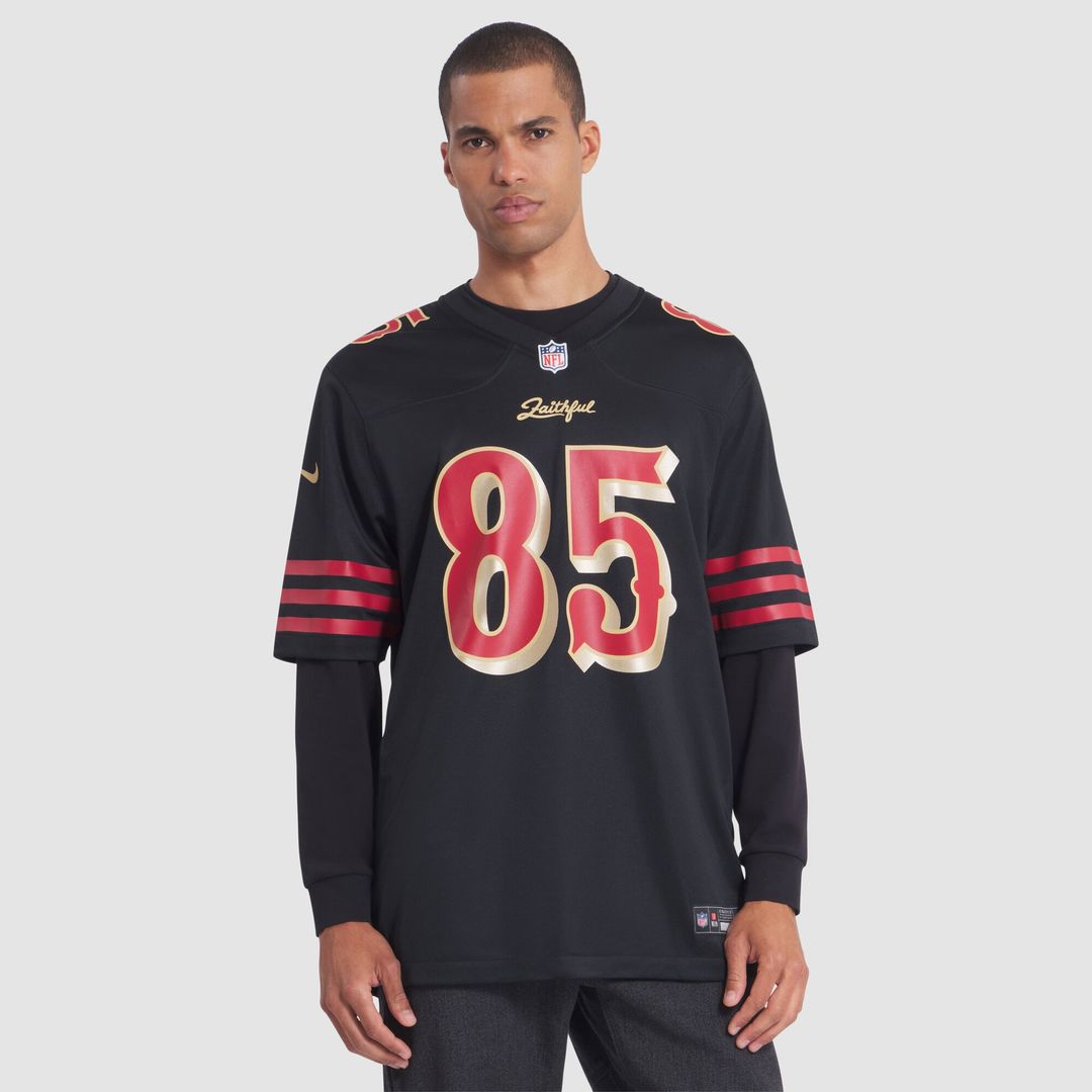 George Kittle San Francisco 49ers Nike 2025 Rivalries Collection Game Jersey - Black Official NFL Team Apparel Football Fan Gear