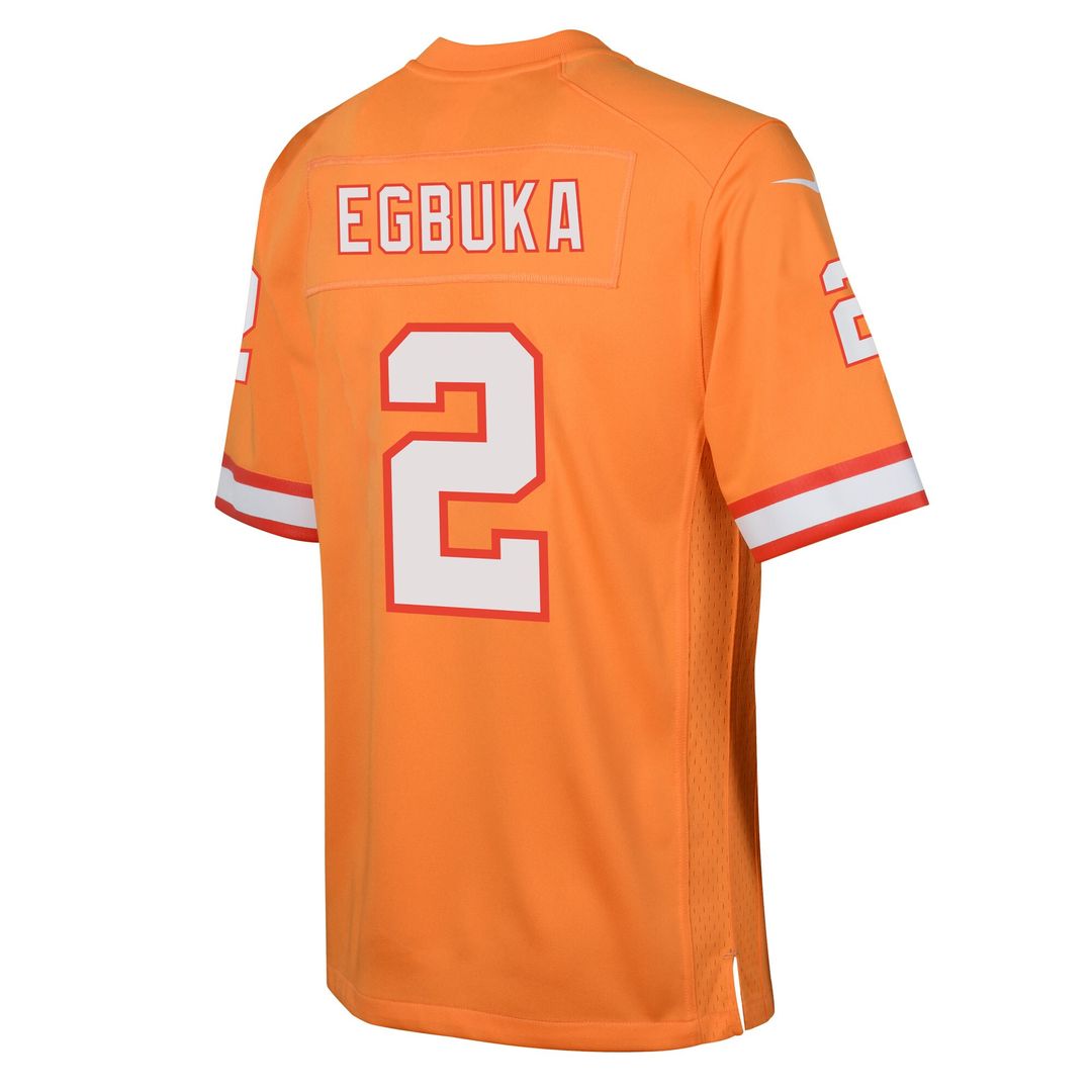 Emeka Egbuka Tampa Bay Buccaneers Nike Youth Team Game Jersey - Orange Official NFL Team Apparel Football Fan Gear