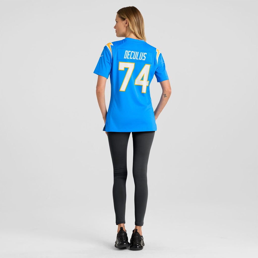 Austin Deculus Los Angeles Chargers Nike Women's Team Game Jersey - Powder Blue Official NFL Team Apparel Football Fan Gear