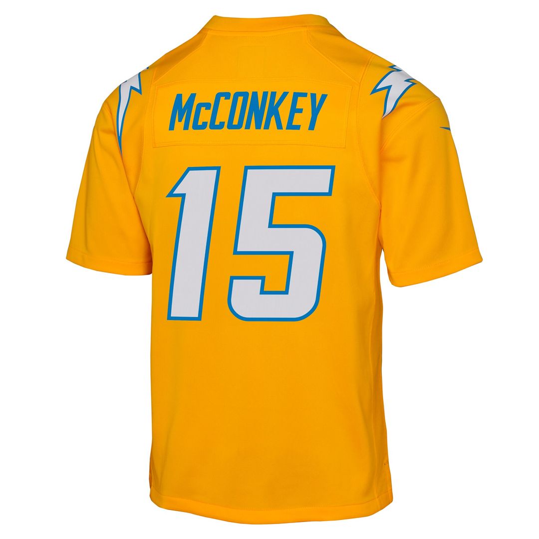 Ladd McConkey Los Angeles Chargers Nike Youth Alternate Charger Power Game Player Jersey - Gold Official NFL Team Apparel Football Fan Gear