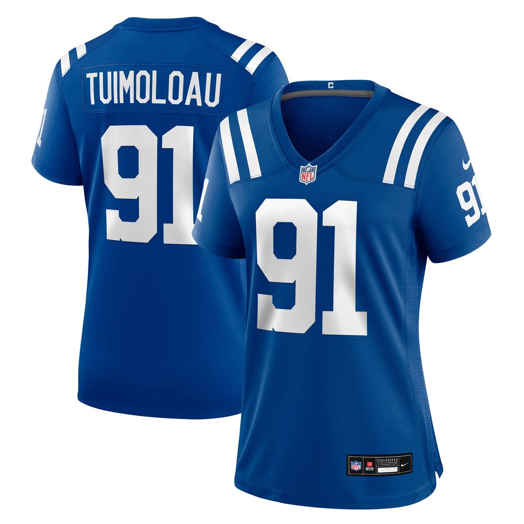 JT Tuimoloau Indianapolis Colts Nike Women's Team Game Jersey - Royal Official NFL Team Apparel Football Fan Gear