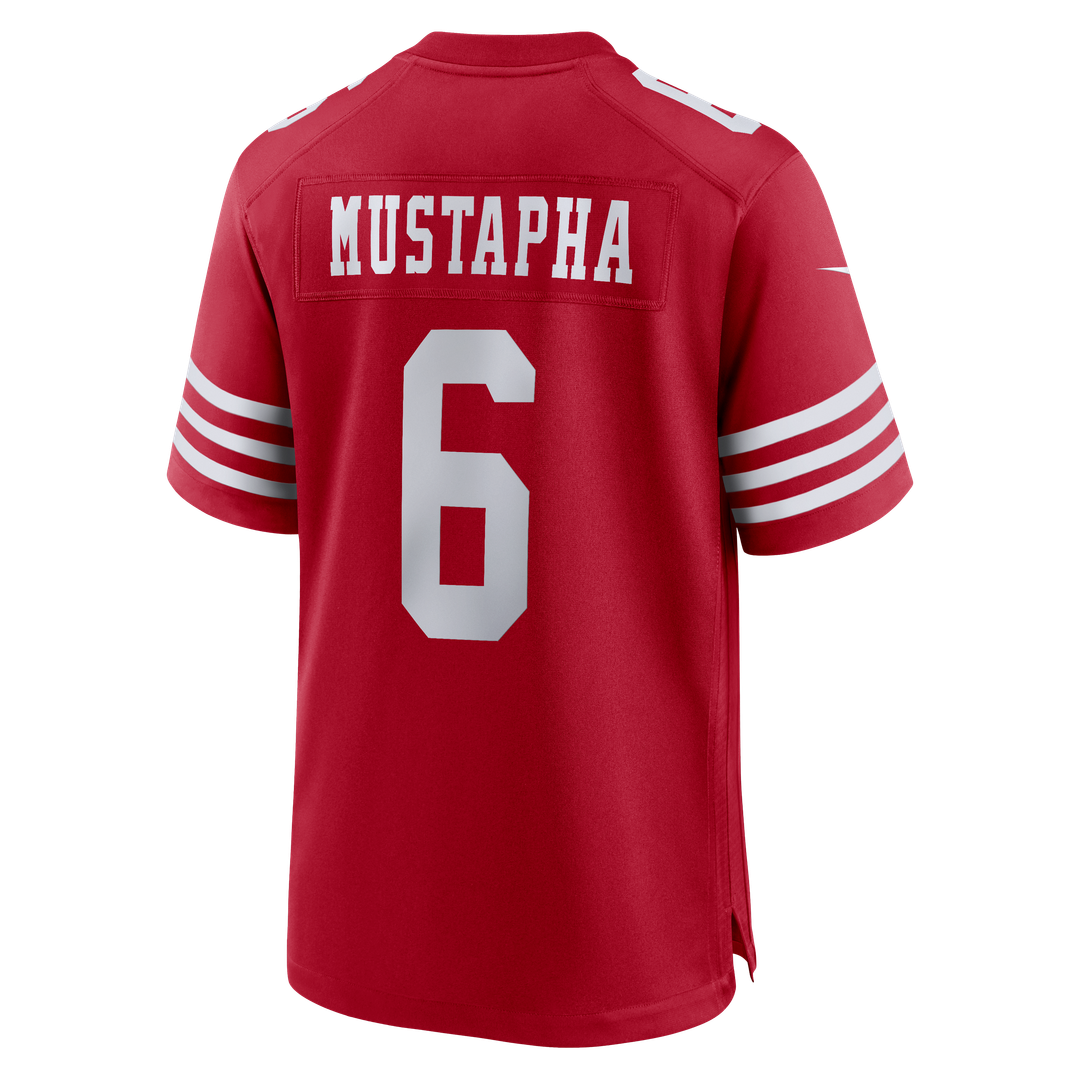 Malik Mustapha San Francisco 49ers Nike Game Jersey - Scarlet Official NFL Team Apparel Football Fan Gear