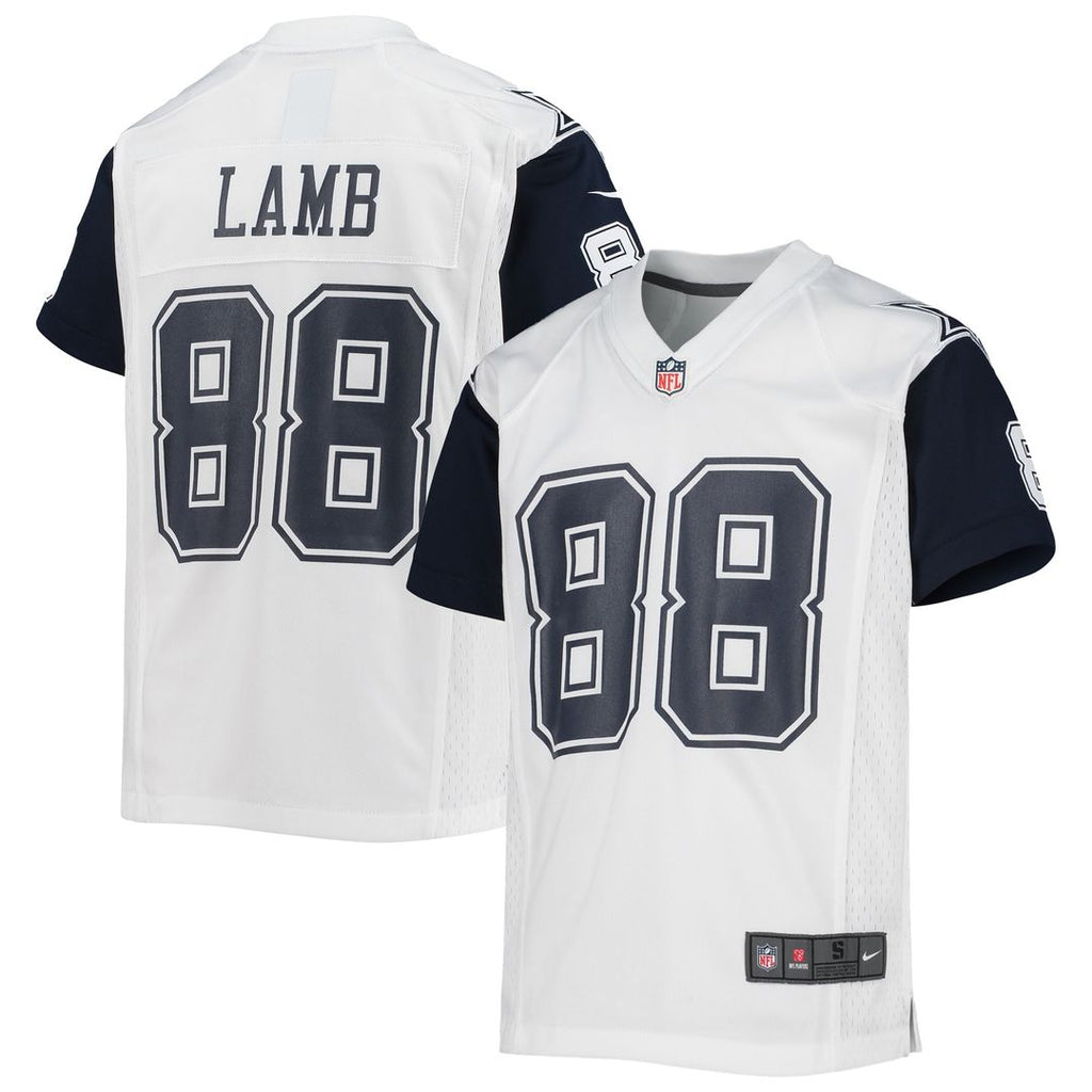 CeeDee Lamb Dallas Cowboys Nike Youth Alternate Game Jersey - White Official NFL Team Apparel Football Fan Gear