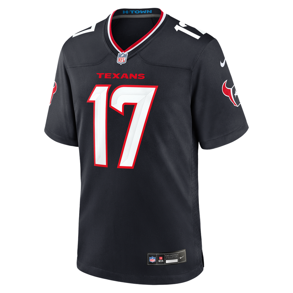 Braxton Berrios Houston Texans Nike Team Game Jersey - Navy Official NFL Team Apparel Football Fan Gear