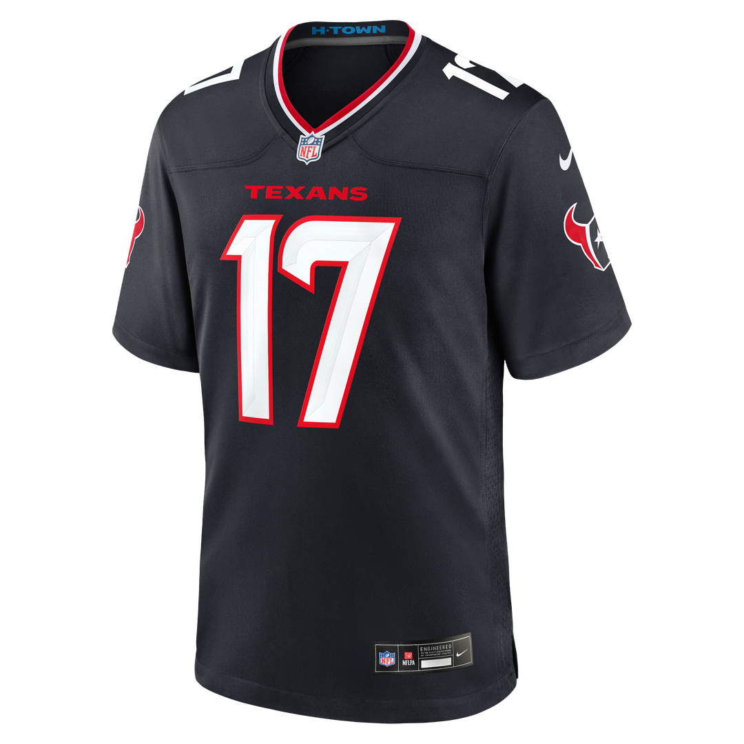 Braxton Berrios Houston Texans Nike Team Game Jersey - Navy Official NFL Team Apparel Football Fan Gear