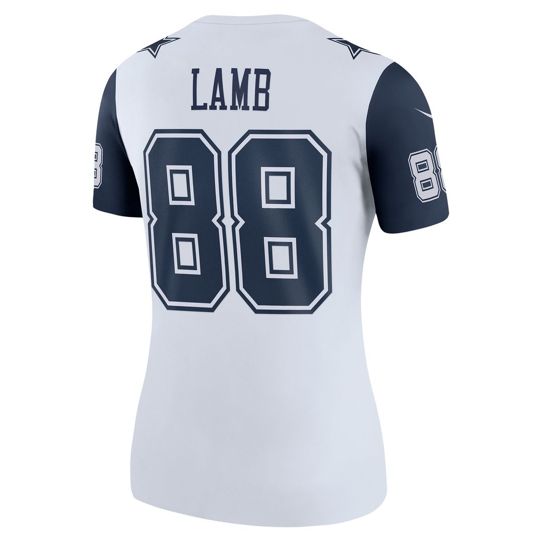 CeeDee Lamb Dallas Cowboys Nike Women's Legend Player Performance Top - White NFL Fan Gear Popular Style