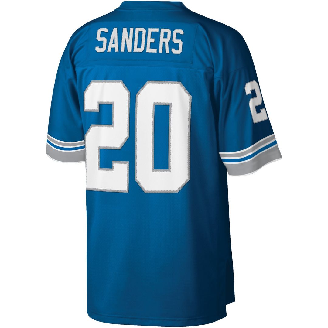 Barry Sanders Detroit Lions Mitchell & Ness Legacy Replica Jersey - Blue Official NFL Team Apparel Football Fan Gear