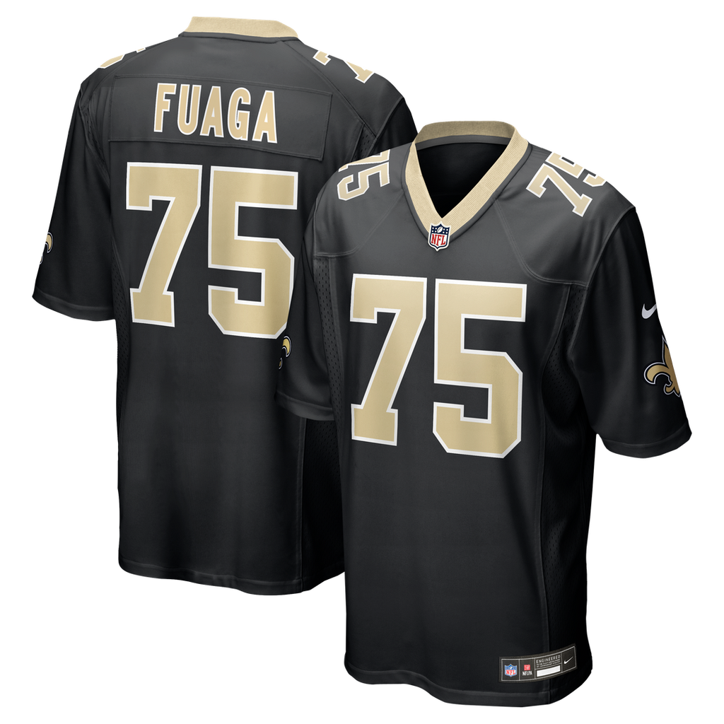 Taliese Fuaga New Orleans Saints Nike Game Jersey - Black Official NFL Team Apparel Football Fan Gear
