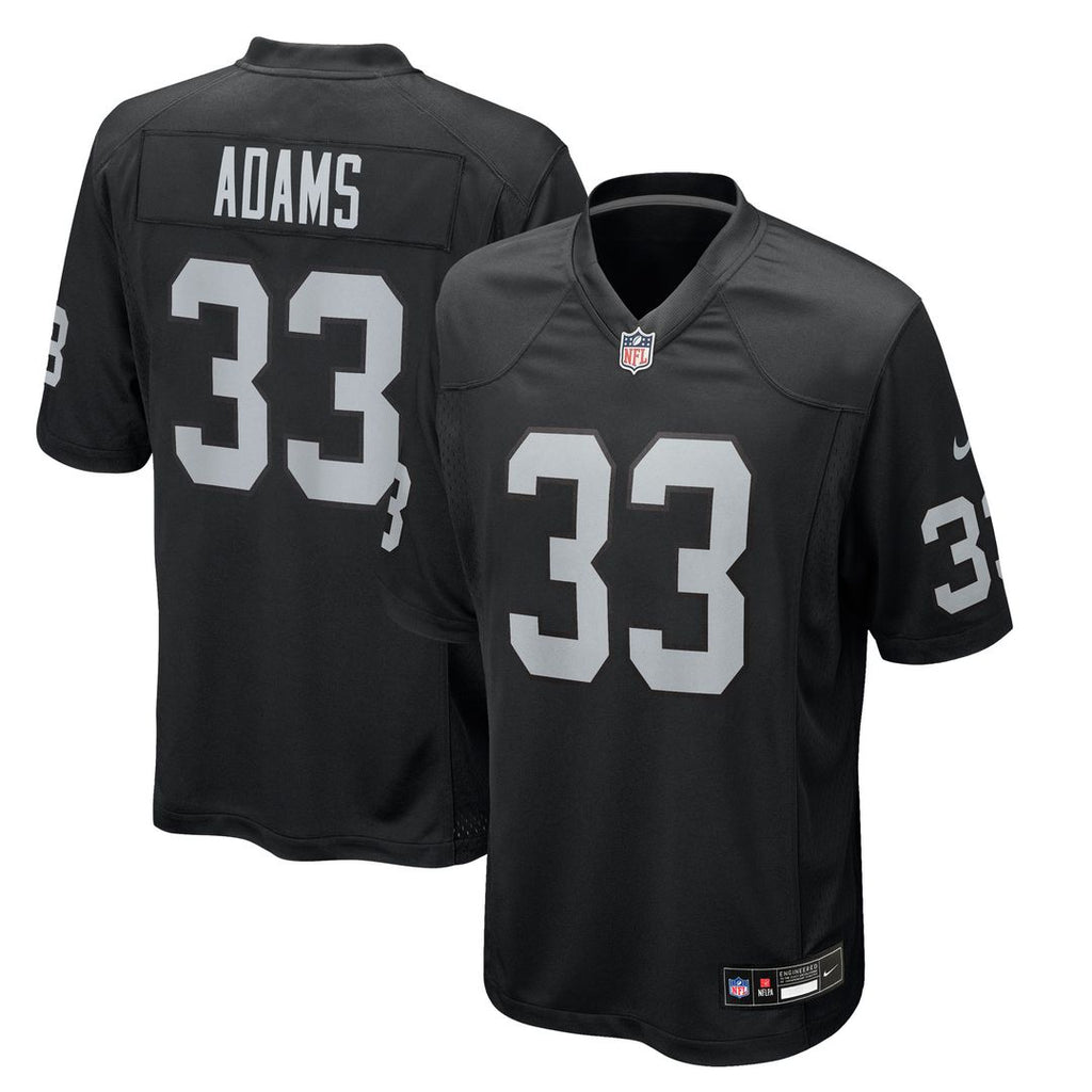 Jamal Adams Las Vegas Raiders Nike Team Game Jersey - Black Official NFL Team Apparel Football Fan Gear