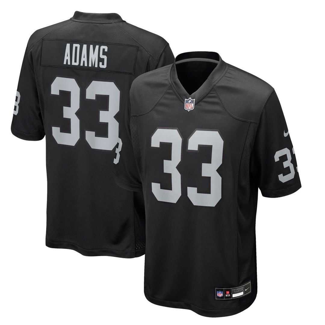 Jamal Adams Las Vegas Raiders Nike Team Game Jersey - Black Official NFL Team Apparel Football Fan Gear
