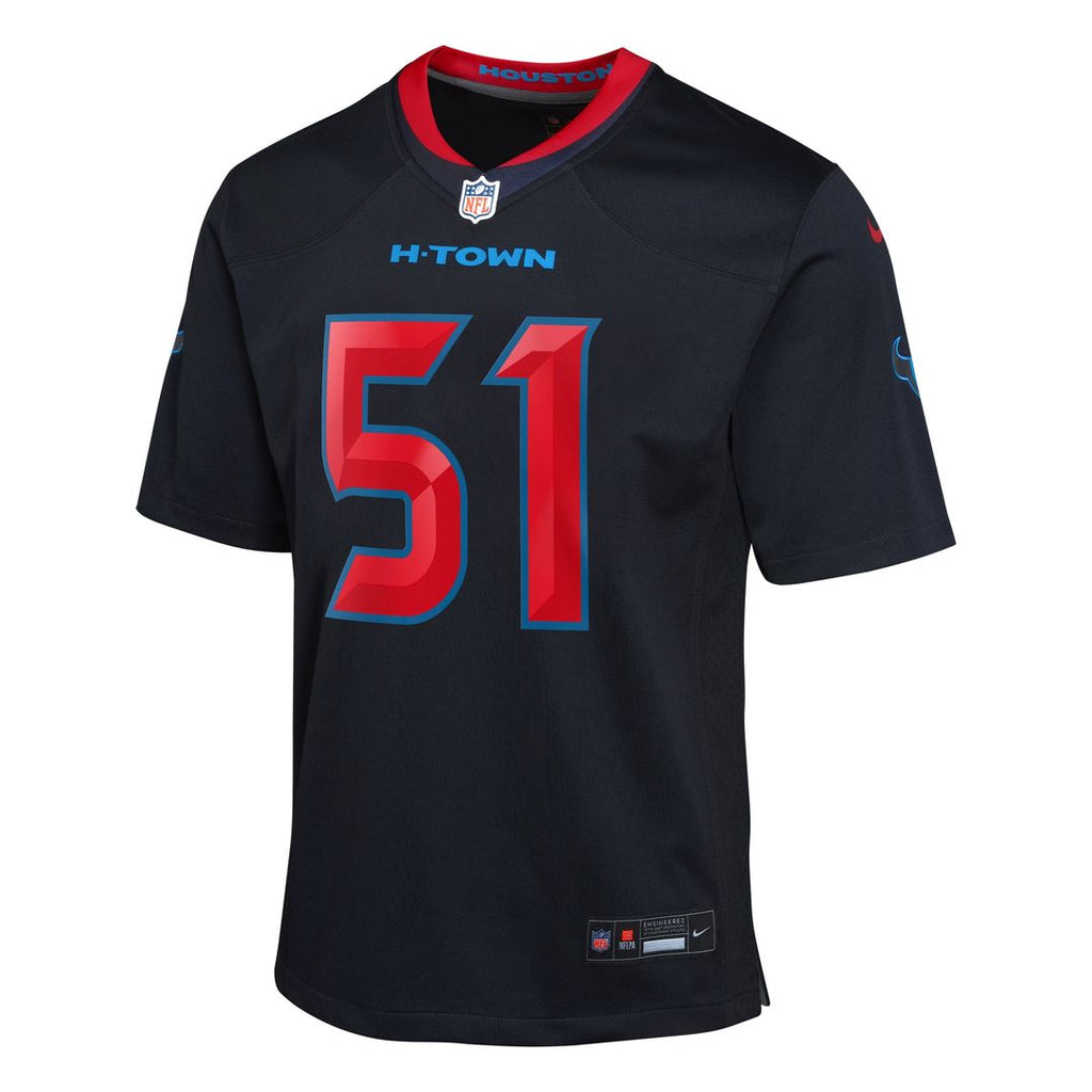 Will Anderson Jr. Houston Texans Nike Youth Game Jersey - Navy Official NFL Team Apparel Football Fan Gear