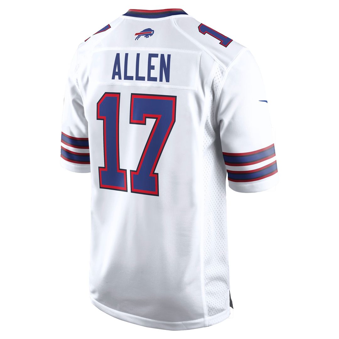 Josh Allen Buffalo Bills Nike White Game Player Jersey - White Official NFL Team Apparel Football Fan Gear