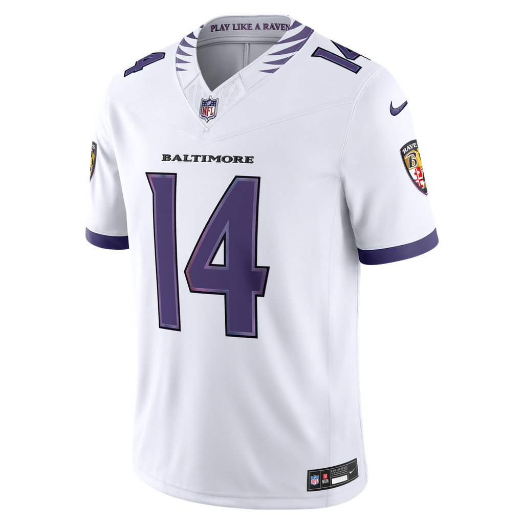 Kyle Hamilton Baltimore Ravens Nike Vapor F.U.S.E. Stitched Limited Jersey - Purple Official NFL Team Apparel Football Fan Gear