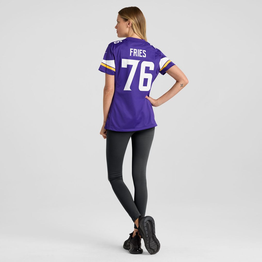 Will Fries Minnesota Vikings Nike Women's Team Game Jersey - Purple Official NFL Team Apparel Football Fan Gear