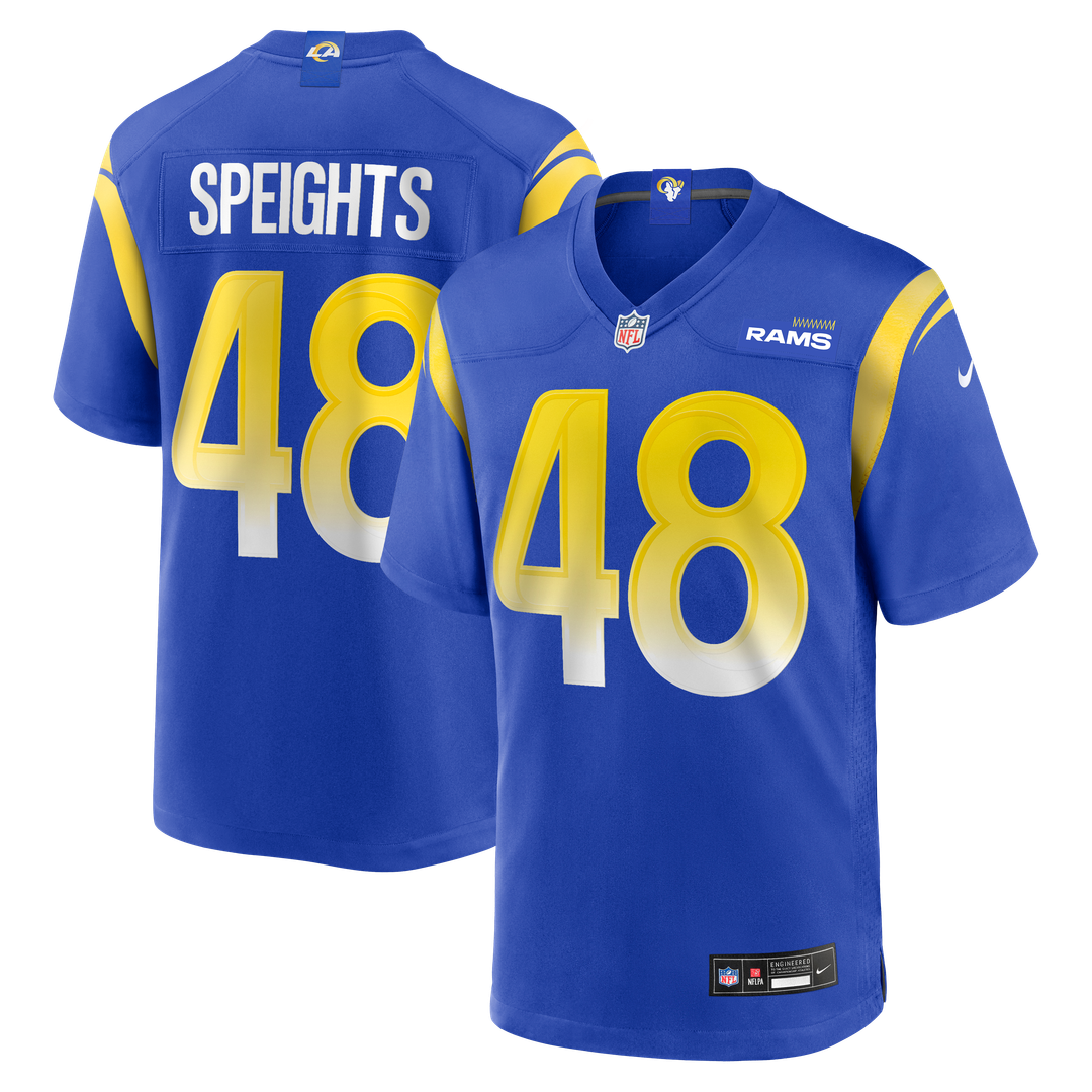 Omar Speights Los Angeles Rams Nike Game Jersey - Royal Official NFL Team Apparel Football Fan Gear