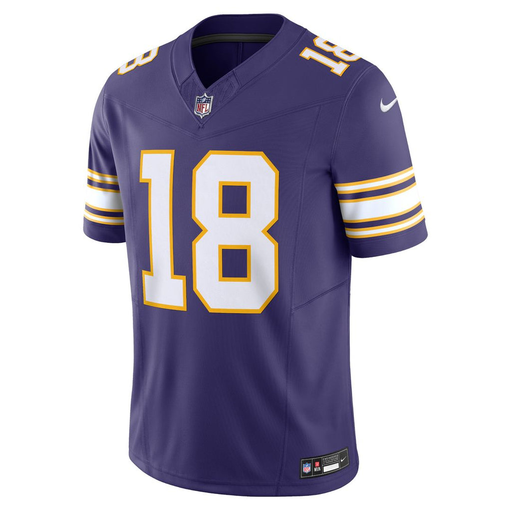 Justin Jefferson Minnesota Vikings Nike Vapor F.U.S.E. Limited Jersey - Purple Official NFL Team Apparel Football Fan Gear