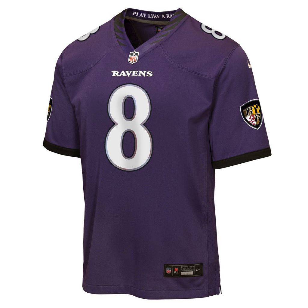 Lamar Jackson Baltimore Ravens Nike Youth Team Game Jersey - Purple Official NFL Team Apparel Football Fan Gear