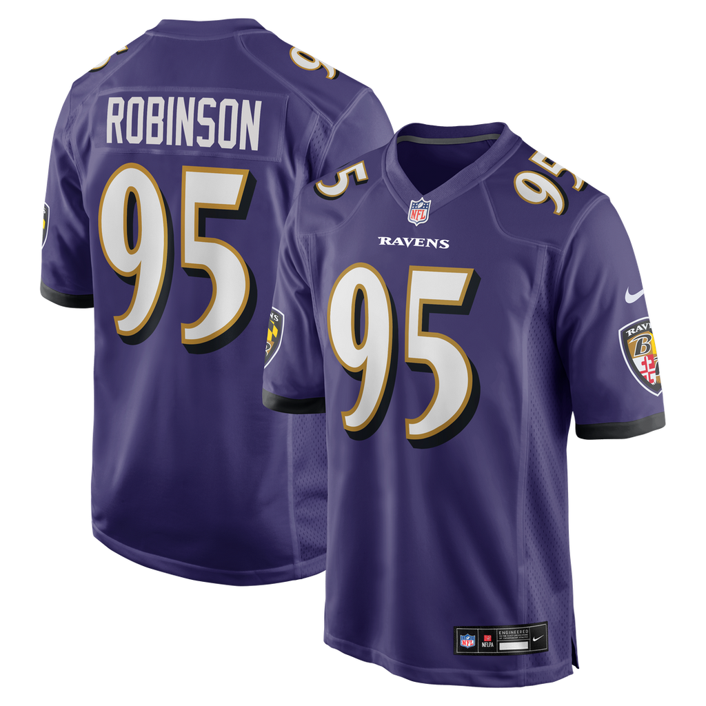 Tavius Robinson Baltimore Ravens Nike Team Game Jersey - Purple Official NFL Team Apparel Football Fan Gear