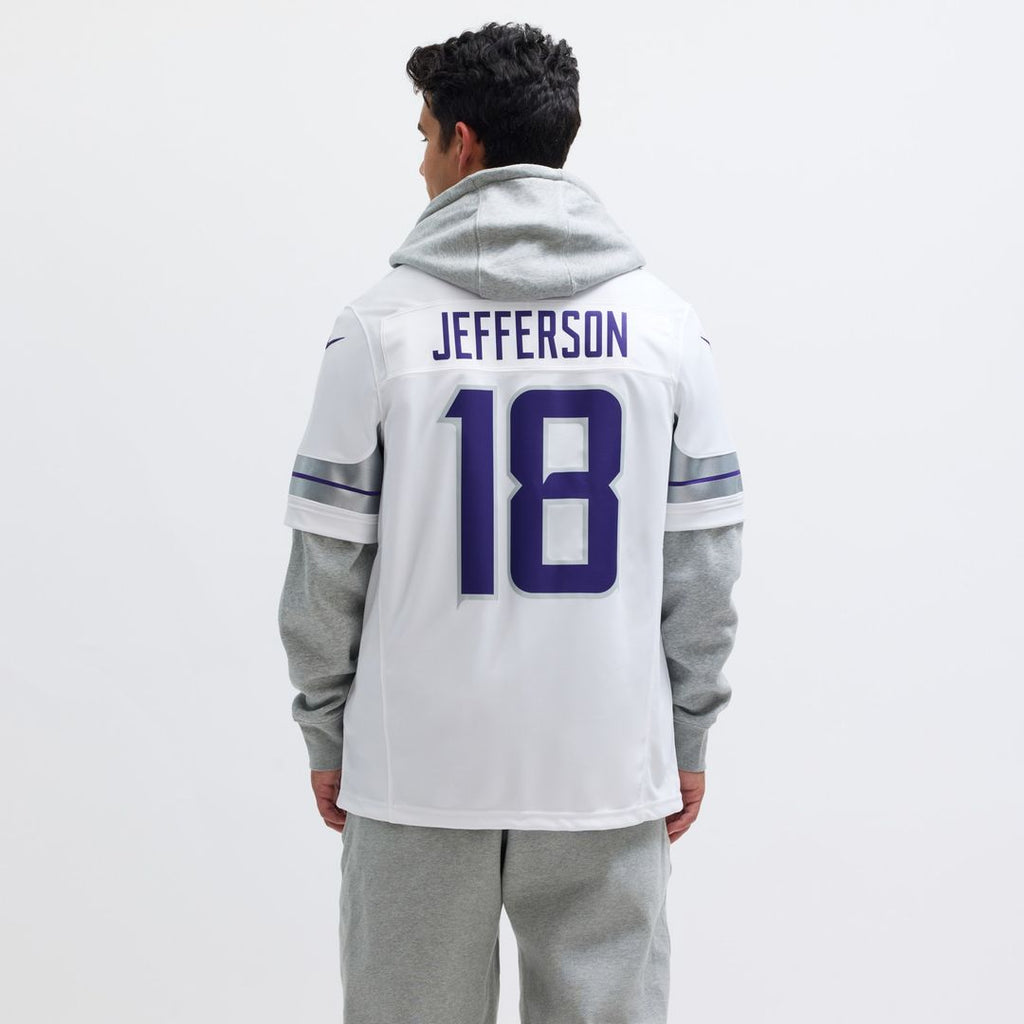 Justin Jefferson Minnesota Vikings Nike Alternate Vapor F.U.S.E. Limited Jersey - White Official NFL Team Apparel Football Fan Gear