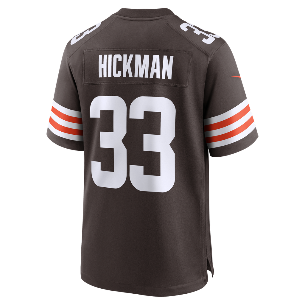 Ronnie Hickman Cleveland Browns Nike Team Game Jersey - Brown Official NFL Team Apparel Football Fan Gear