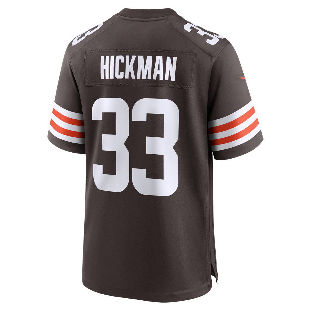 Ronnie Hickman Cleveland Browns Nike Team Game Jersey - Brown Official NFL Team Apparel Football Fan Gear