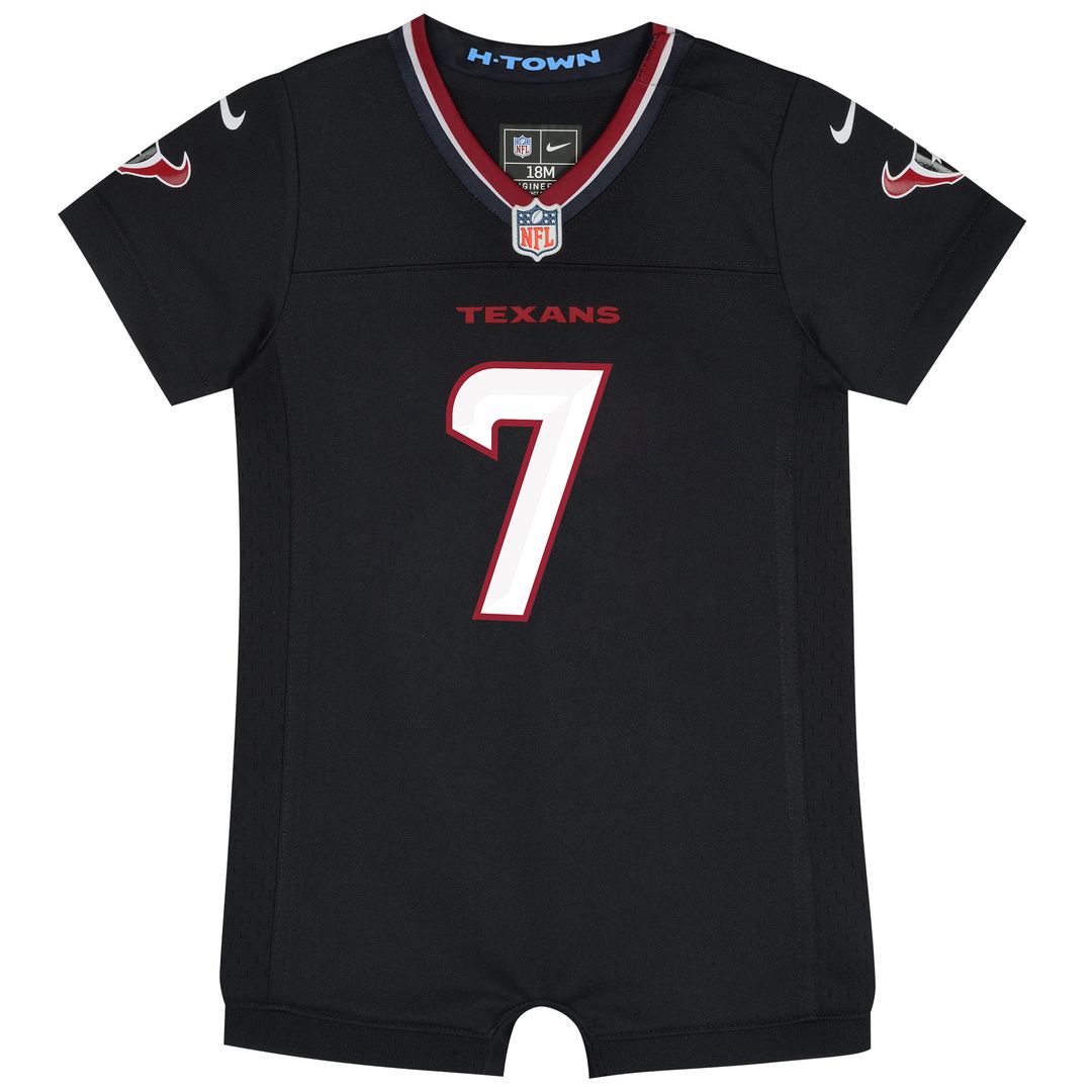 C.J. Stroud Houston Texans Nike Newborn & Infant Game Romper Jersey - Navy Official NFL Team Apparel Football Fan Gear